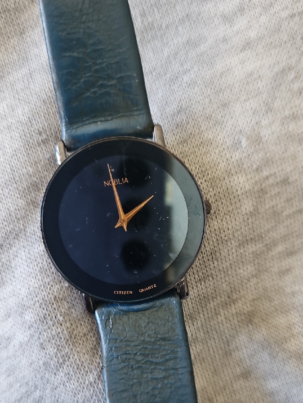 Citizen Quartz, Minimalist Black-Dark Blue Dial Watch